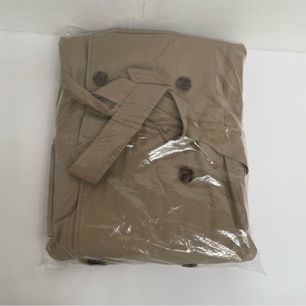 GAP Women's Beige Rain Trench Coat NWT Original Packaging - Picture 15 of 15
